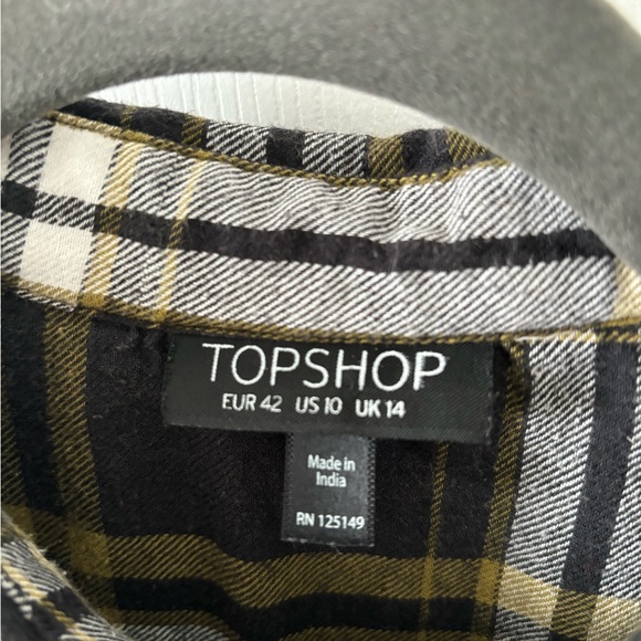 TOPSHOP PLAID SHIRT - Picture 3 of 5